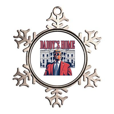 Daddys Home Cool Gift White House Trump 2024 Meaningful Gift Metallic Star Ornament