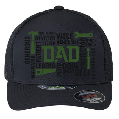 Dad Handyman Carpenter Dad Life I Totally Nailed It Flexfit Unipanel Trucker Cap