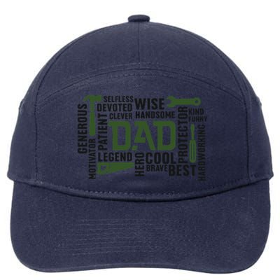 Dad Handyman Carpenter Dad Life I Totally Nailed It 7-Panel Snapback Hat