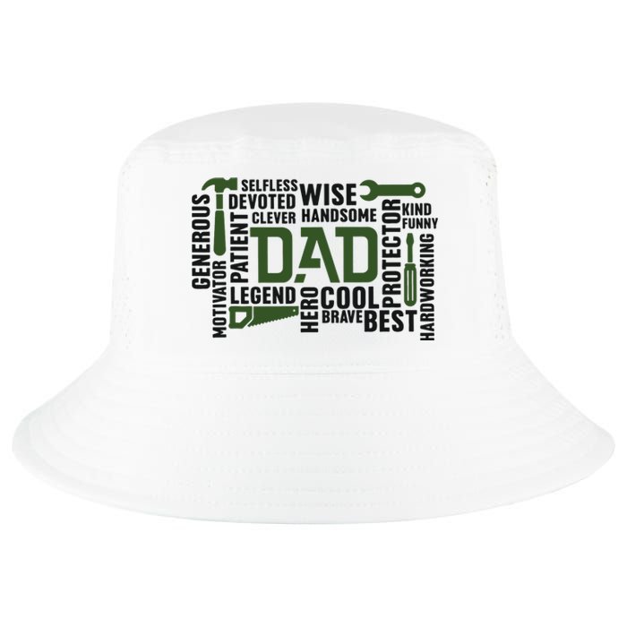 Dad Handyman Carpenter Dad Life I Totally Nailed It Cool Comfort Performance Bucket Hat