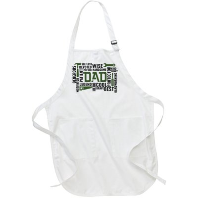 Dad Handyman Carpenter Dad Life I Totally Nailed It Full-Length Apron With Pockets