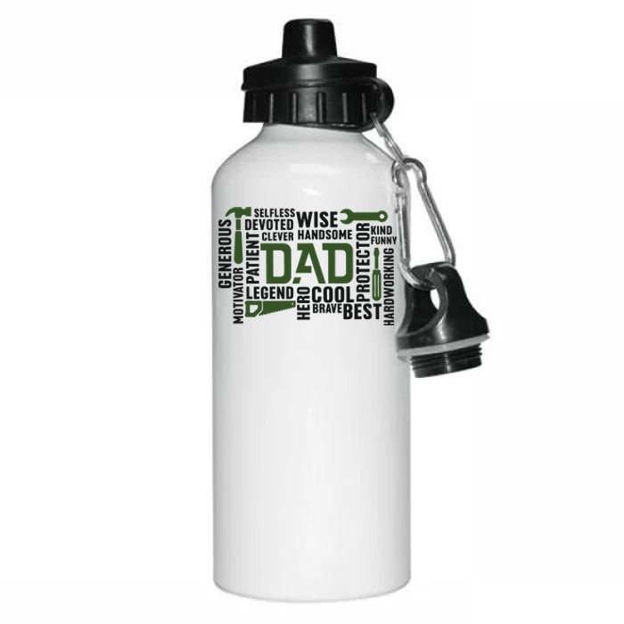 Dad Handyman Carpenter Dad Life I Totally Nailed It Aluminum Water Bottle