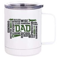 Dad Handyman Carpenter Dad Life I Totally Nailed It 12 oz Stainless Steel Tumbler Cup