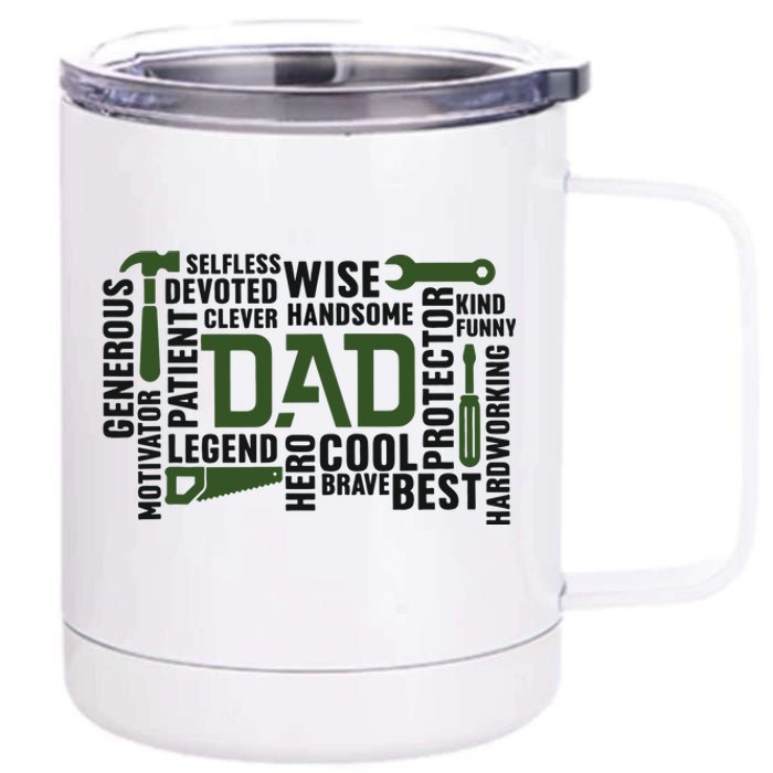 Dad Handyman Carpenter Dad Life I Totally Nailed It 12 oz Stainless Steel Tumbler Cup