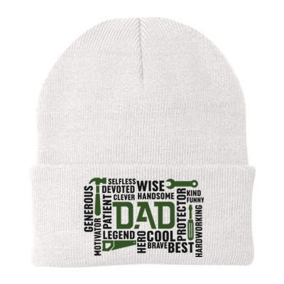 Dad Handyman Carpenter Dad Life I Totally Nailed It Knit Cap Winter Beanie