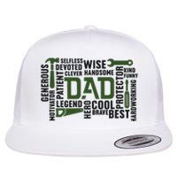 Dad Handyman Carpenter Dad Life I Totally Nailed It Flat Bill Trucker Hat