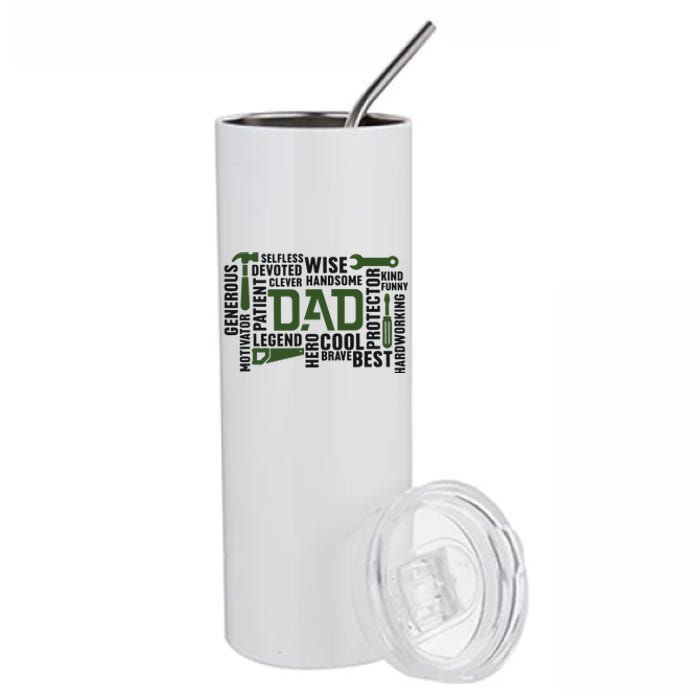 Dad Handyman Carpenter Dad Life I Totally Nailed It Stainless Steel Tumbler