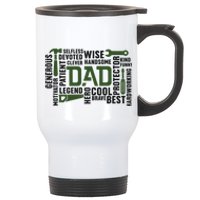 Dad Handyman Carpenter Dad Life I Totally Nailed It Stainless Steel Travel Mug