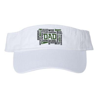 Dad Handyman Carpenter Dad Life I Totally Nailed It Valucap Bio-Washed Visor