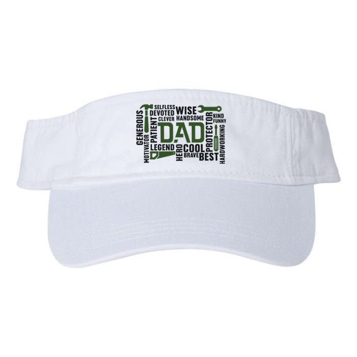 Dad Handyman Carpenter Dad Life I Totally Nailed It Valucap Bio-Washed Visor