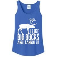 Distressed Hunting Cute Gift I Like Big Bucks And I Cannot Lie Meaningful Gift Ladies Essential Tank