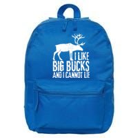 Distressed Hunting Cute Gift I Like Big Bucks And I Cannot Lie Meaningful Gift 16 in Basic Backpack