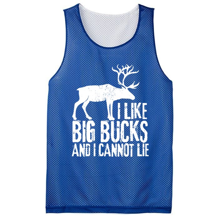 Distressed Hunting Cute Gift I Like Big Bucks And I Cannot Lie Meaningful Gift Mesh Reversible Basketball Jersey Tank