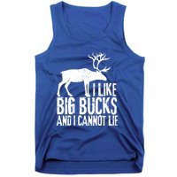 Distressed Hunting Cute Gift I Like Big Bucks And I Cannot Lie Meaningful Gift Tank Top