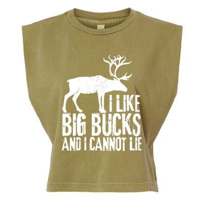 Distressed Hunting Cute Gift I Like Big Bucks And I Cannot Lie Meaningful Gift Garment-Dyed Women's Muscle Tee