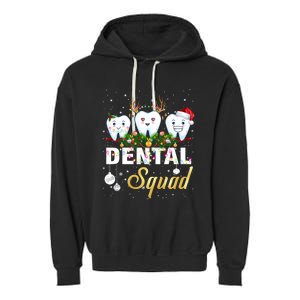 Dentist Hygienist Christmas Dental Squad Cute Gift Garment-Dyed Fleece Hoodie