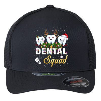 Dentist Hygienist Christmas Dental Squad Cute Gift Flexfit Unipanel Trucker Cap