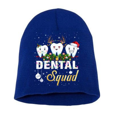 Dentist Hygienist Christmas Dental Squad Cute Gift Short Acrylic Beanie