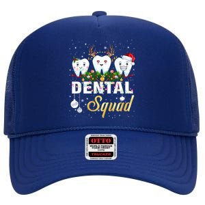 Dentist Hygienist Christmas Dental Squad Cute Gift High Crown Mesh Back Trucker Hat