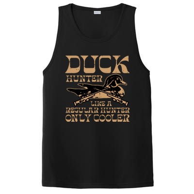 Duck Hunter Cooler Funny Waterfowl Hunting PosiCharge Competitor Tank