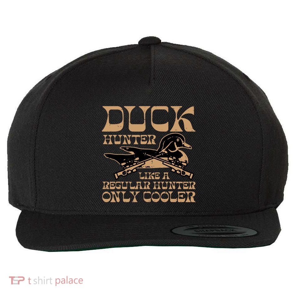 Duck Hunter Cooler Funny Waterfowl Hunting Wool Snapback Cap