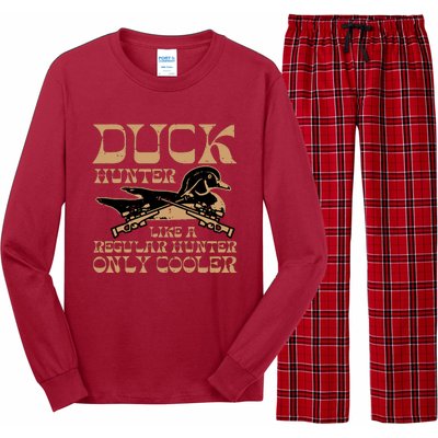 Duck Hunter Cooler Funny Waterfowl Hunting Long Sleeve Pajama Set