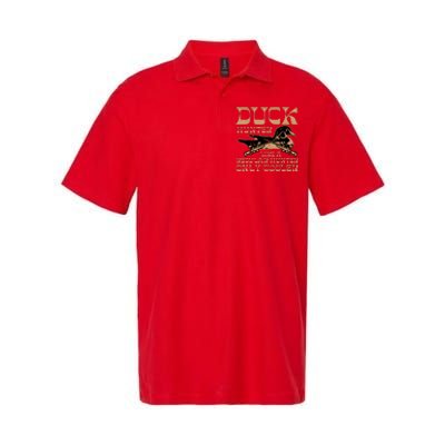 Duck Hunter Cooler Funny Waterfowl Hunting Softstyle Adult Sport Polo