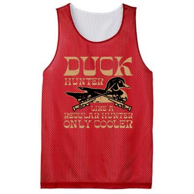 Duck Hunter Cooler Funny Waterfowl Hunting Mesh Reversible Basketball Jersey Tank