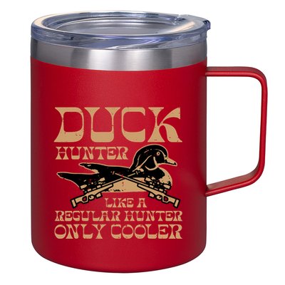 Duck Hunter Cooler Funny Waterfowl Hunting 12oz Stainless Steel Coffee Mug
