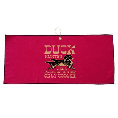 Duck Hunter Cooler Funny Waterfowl Hunting Large Microfiber Waffle Golf Towel