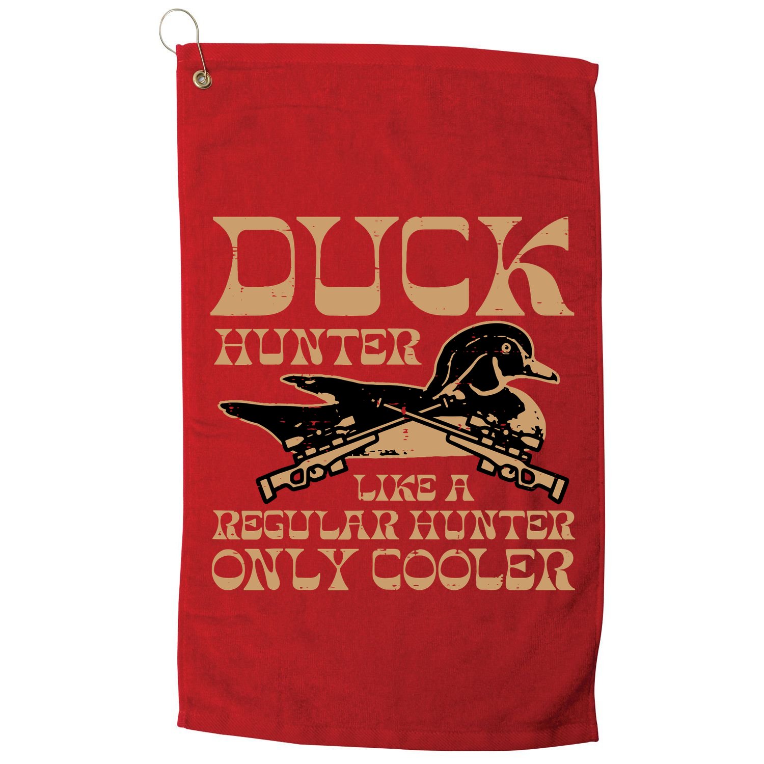 Duck Hunter Cooler Funny Waterfowl Hunting Golf Towel