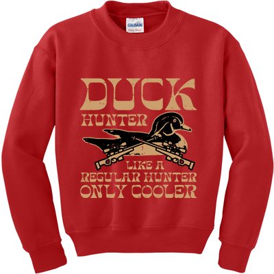 Duck Hunter Cooler Funny Waterfowl Hunting Kids Sweatshirt