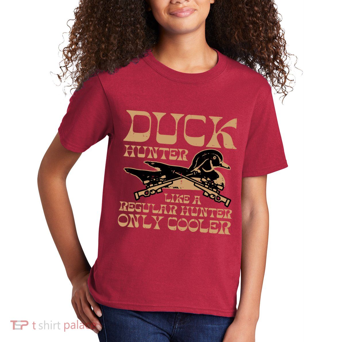 Duck Hunter Cooler Funny Waterfowl Hunting Kids T-Shirt