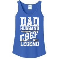 Dad Husband Chef Legend Cook Cooking Funny Chef Gift Ladies Essential Tank