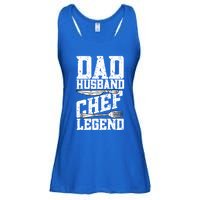 Dad Husband Chef Legend Cook Cooking Funny Chef Gift Ladies Essential Flowy Tank