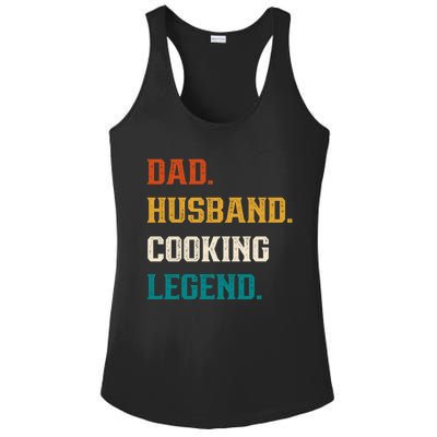 Dad Husband Cooking Legend Cooking Lover Cook Gift Ladies PosiCharge Competitor Racerback Tank