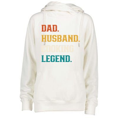 Dad Husband Cooking Legend Cooking Lover Cook Gift Womens Funnel Neck Pullover Hood