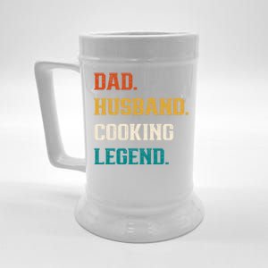 Dad Husband Cooking Legend Cooking Lover Cook Gift Beer Stein