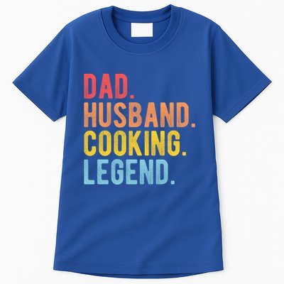 Dad Husband Cooking Legend Retro Chef Dad Gift Tall T-Shirt