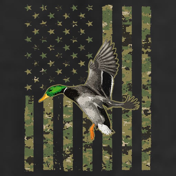 Duck Hunting Design Goose Hunt Duck Hunter 7 Panel Mesh Trucker Snapback Hat