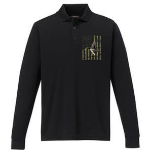 Duck Hunting Design Goose Hunt Duck Hunter Performance Long Sleeve Polo