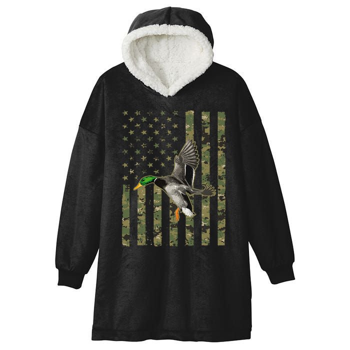 Duck Hunting Design Goose Hunt Duck Hunter Hooded Wearable Blanket