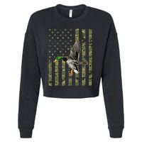 Duck Hunting Design Goose Hunt Duck Hunter Cropped Pullover Crew