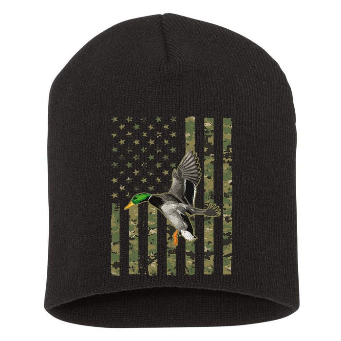 Duck Hunting Design Goose Hunt Duck Hunter Short Acrylic Beanie
