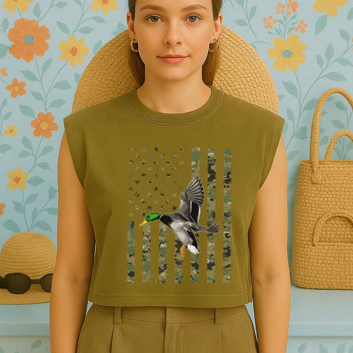 Duck Hunting Design Goose Hunt Duck Hunter Garment-Dyed Women's Muscle Tee