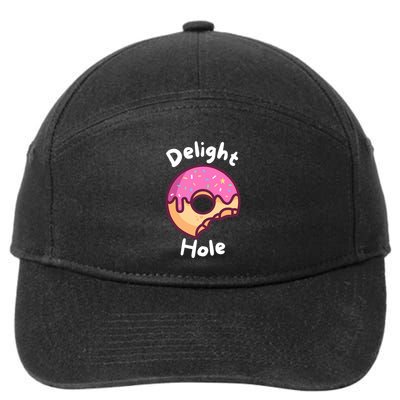 Delight Hole Donut Sprinkles Doughnut Fried Dough Sweet Gift 7-Panel Snapback Hat