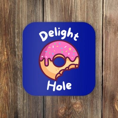 Delight Hole Donut Sprinkles Doughnut Fried Dough Sweet Gift Coaster