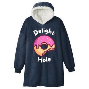 Delight Hole Donut Sprinkles Doughnut Fried Dough Sweet Gift Hooded Wearable Blanket