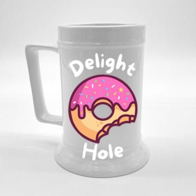 Delight Hole Donut Sprinkles Doughnut Fried Dough Sweet Gift Beer Stein