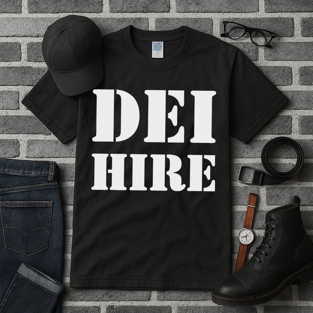 Dei Hire Diversity Equity Inclusion Anti Trump Political Tall T-Shirt